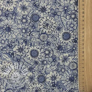 Tissu déco Linenlook Bloom Fully Mix digital print