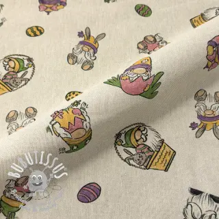 Tissu déco Linenlook Tomte Easter Egg digital print