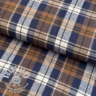 Scottish Check YARN DYED BRUSHED Atlas brown