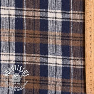 Scottish Check YARN DYED BRUSHED Atlas brown