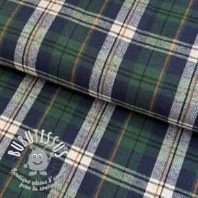 Scottish Check YARN DYED BRUSHED Atlas green