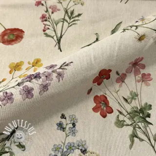 Tissu déco Linenlook Delicate Floral Field digital print