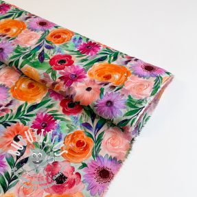 Viscose RADIANCE Flowers Lirie digital print