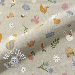 Tissu déco Linenlook premium Easter Doodle Icon