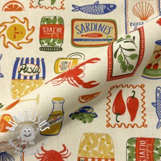 Tissu déco Mediterranean Vibe digital print