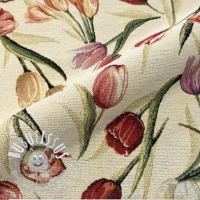 Tissu déco GOBELIN premium Tulip Spring Classic