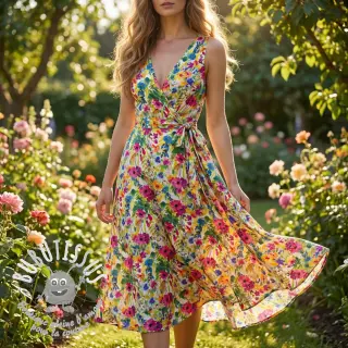 Viscose RADIANCE Flowers Zanny digital print
