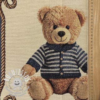 Tissu déco GOBELIN PREMIUM Teddy Bear Nautic PANEL