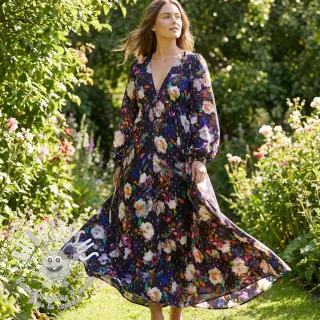 Viscose LUREX Flower Tanja digital print