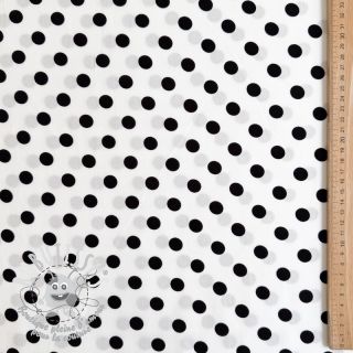 Viscose RADIANCE Polka dot white
