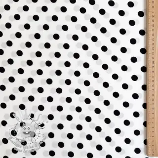 Viscose RADIANCE Polka dot white