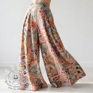 Viscose ECOVERO Abstract multi digital print