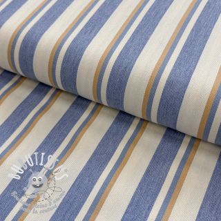 JEANS DENIM YARN DYED Stripe camel