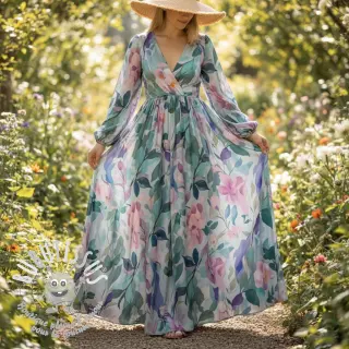 Viscose RADIANCE Flower design C digital print