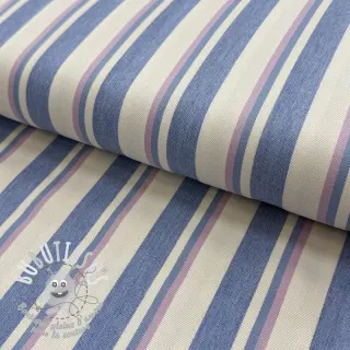 JEANS DENIM YARN DYED Stripe pink
