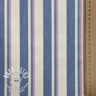 JEANS DENIM YARN DYED Stripe pink