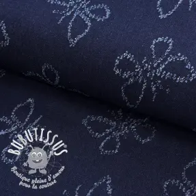 JEANS DENIM JACQUARD Butterflies