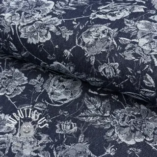 JEANS DENIM JACQUARD Flowie