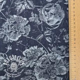 JEANS DENIM JACQUARD Flowie
