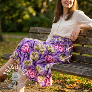 Viscose ECOVERO Flowers design A digital print