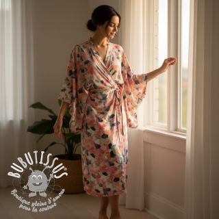 Viscose SATIN Flowers Tora digital print