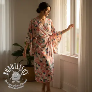 Viscose SATIN Flowers Tora digital print