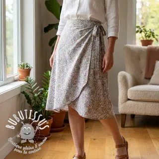 Viscose ECOVERO Flowers Galia offwhite