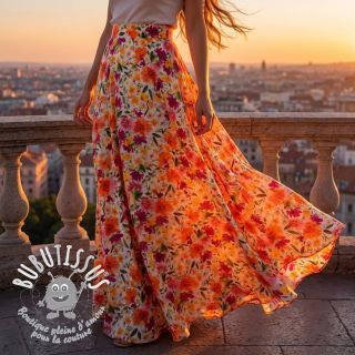 Viscose STRETCH Flowers Sonja digital print