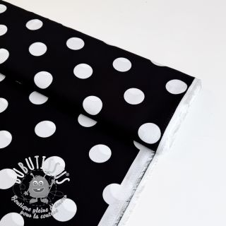 Viscose RADIANCE Polka BIG dot black