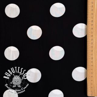 Viscose RADIANCE Polka BIG dot black