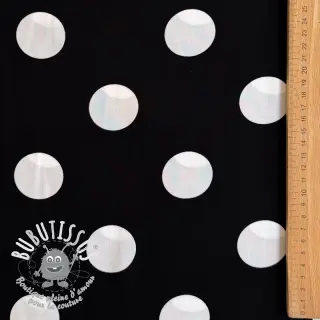 Viscose RADIANCE Polka BIG dot black