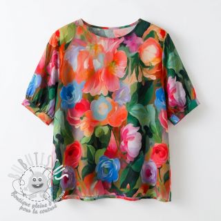 Viscose RADIANCE Flower design B digital print