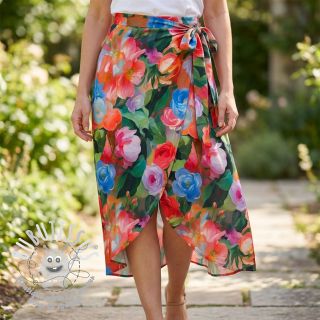 Viscose RADIANCE Flower design B digital print