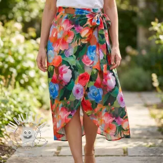 Viscose RADIANCE Flower design B digital print