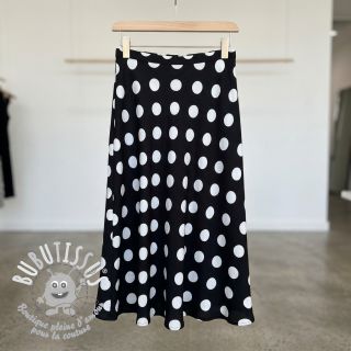 Viscose RADIANCE Polka BIG dot black