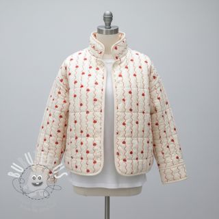 Tissu double gaze/mousseline STEPPED Heart