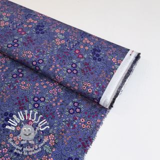 Viscose ECOVERO Flowers Galia purple