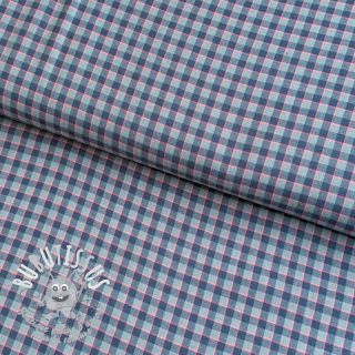 Tissu coton YARN DYED Check Anabel teal