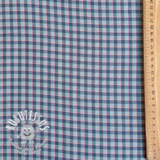 Tissu coton YARN DYED Check Anabel teal