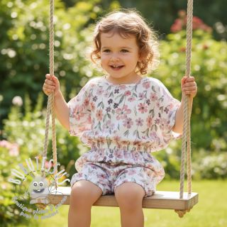 Tissu double gaze/mousseline Flowers Jana digital print