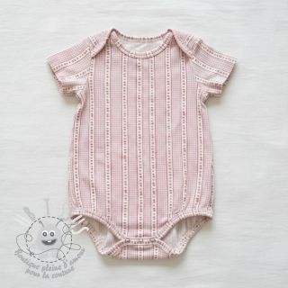 Tissu double gaze/mousseline Flowers check pink digital print