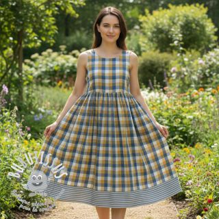 Tissu double gaze/mousseline DOUBLE SIDED Summer Check