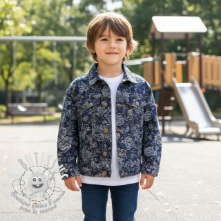 JEANS DENIM JACQUARD Flowie