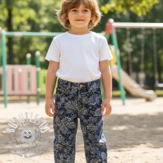 JEANS DENIM JACQUARD Flowie