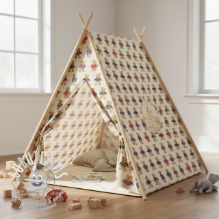 Tissu déco Linenlook Teddy Bear Cosy digital print