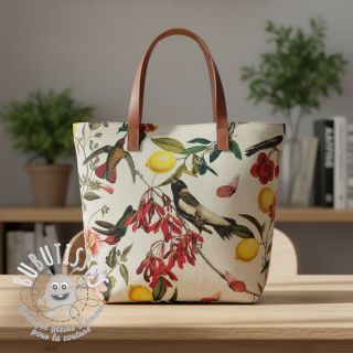 Tissu déco Linenlook Lemon Tropic Artisan digital print