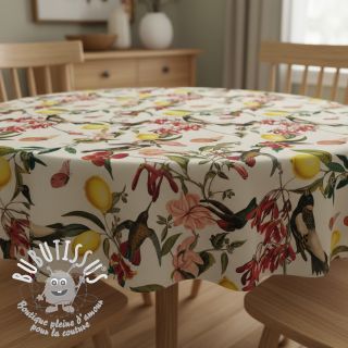 Tissu déco Linenlook Lemon Tropic Artisan digital print