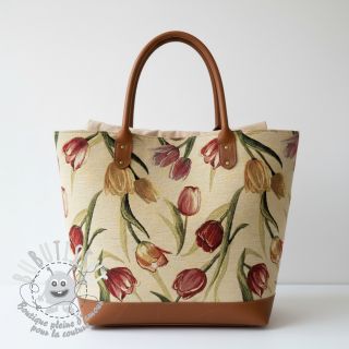 Tissu déco GOBELIN premium Tulip Spring Classic