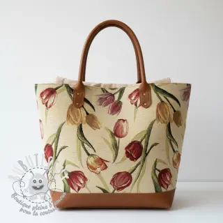Tissu déco GOBELIN premium Tulip Spring Classic