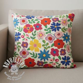 Tissu déco Linenlook Flower Fiesta Field digital print